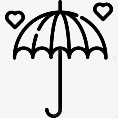 伞世界骄傲日3直线图标图标