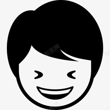 退出男孩表情图标图标