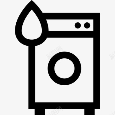洗衣机洗衣房4直列式图标图标