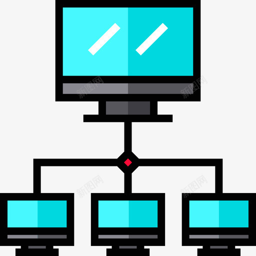 网络网络12线颜色图标svg_新图网 https://ixintu.com 线颜色 网络 网络12