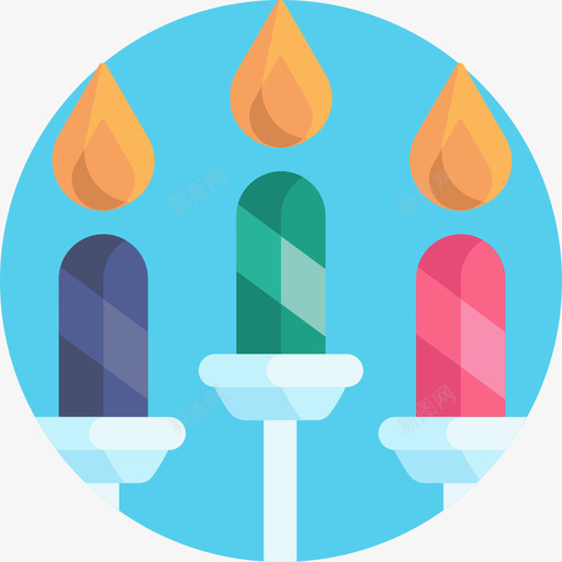 蜡烛生日36扁平图标svg_新图网 https://ixintu.com 扁平 生日36 蜡烛