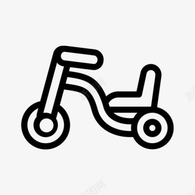 三轮车婴儿自行车图标图标