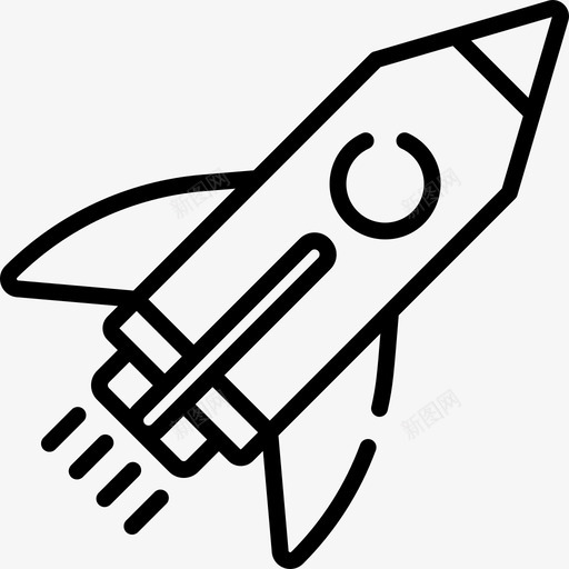 火箭创业公司8直线型图标svg_新图网 https://ixintu.com 创业公司8 火箭 直线型