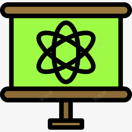 原子科学34线性颜色图标svg_新图网 https://ixintu.com 原子 科学34 线性颜色