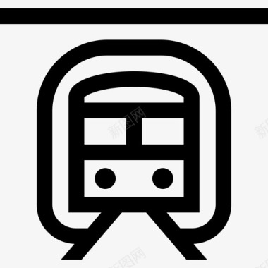 火车运输54直线图标图标