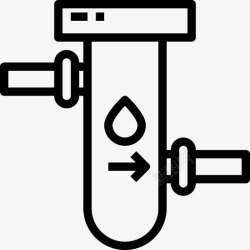 滤水器滤水器家装浴室线性图标高清图片