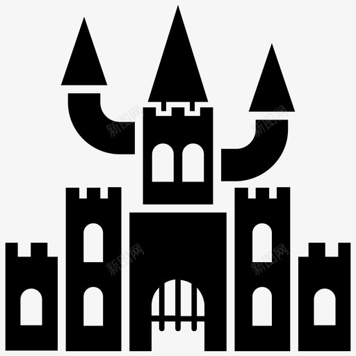 沃里克城堡贝利城堡英国防御工事图标svg_新图网 https://ixintu.com 中世纪城堡实心图标 中世纪防御工事 沃里克城堡 英国防御工事 莫特城堡 贝利城堡