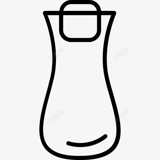 花瓶家居用品2线性图标svg_新图网 https://ixintu.com 家居用品2 线性 花瓶