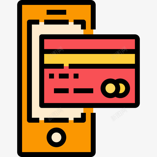 信用卡经济型彩色图标svg_新图网 https://ixintu.com 信用卡 彩色 经济型