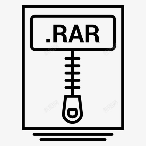 rar文件压缩文件图标svg_新图网 https://ixintu.com rar文件 压缩文件