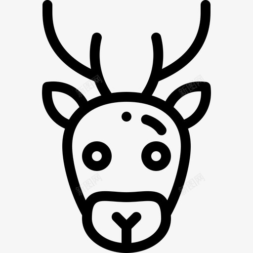 鹿动物园6直系图标svg_新图网 https://ixintu.com 动物园6 直系 鹿