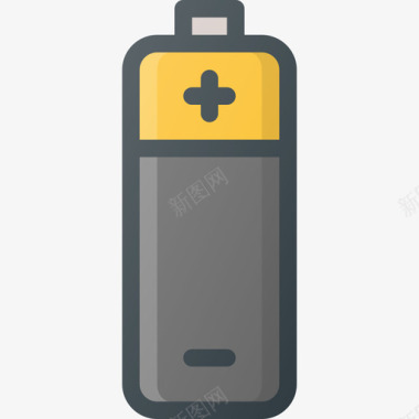电池物体15线颜色图标图标