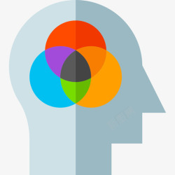 头脑头脑人类思维18扁平图标高清图片