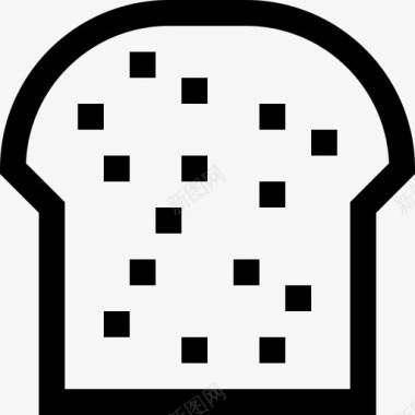 面包烹饪食品和饮料直系面包图标图标