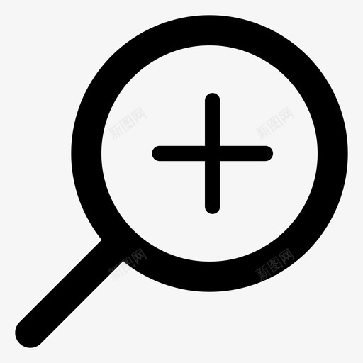 搜索检测放大镜图标svg_新图网 https://ixintu.com 开发 搜索 放大镜 检测 界面 缩放 网页 跟踪