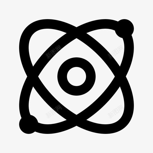 原子化学教育图标svg_新图网 https://ixintu.com 化学 原子 商标 教育 物理