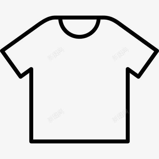 T恤衣服50件直线型图标svg_新图网 https://ixintu.com T恤 直线型 衣服50件