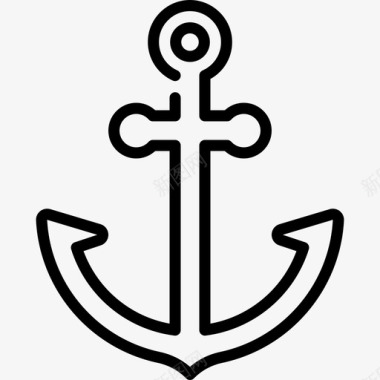 锚航海3直线图标图标