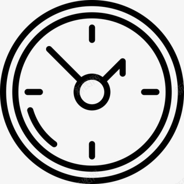 手表办公元素12直线型图标图标