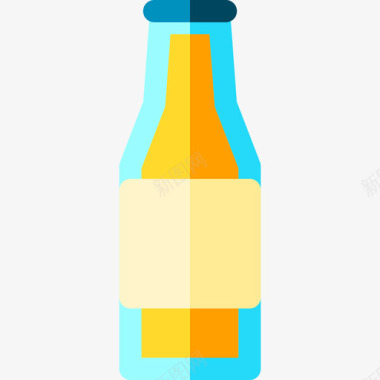 啤酒瓶野餐26平的图标图标