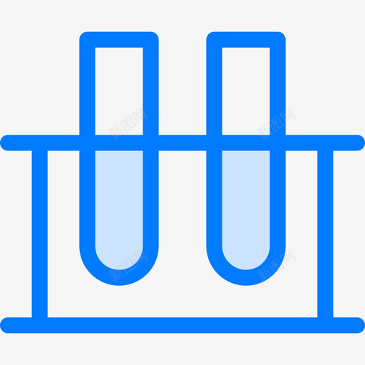 试管科学53蓝色图标svg_新图网 https://ixintu.com 科学53 蓝色 试管