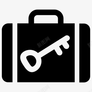 行李安全托运行李防盗图标图标