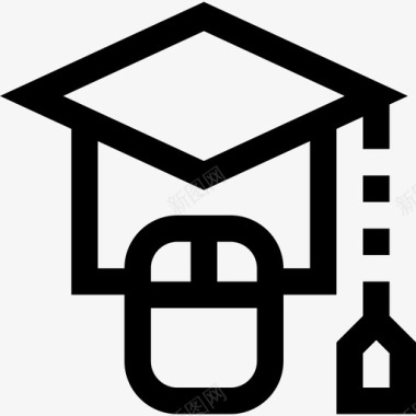毕业学校和教育4直系图标图标