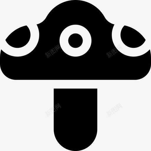 蘑菇弹簧22填充图标svg_新图网 https://ixintu.com 填充 弹簧22 蘑菇