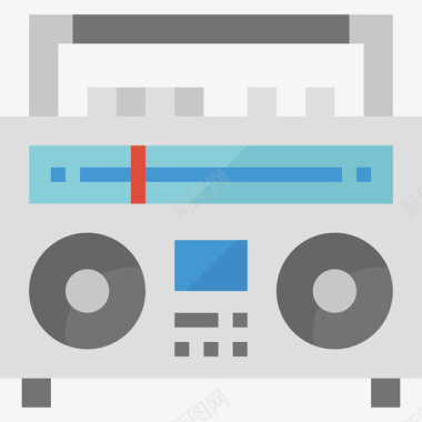 盒式收音机音乐和多媒体3平板图标图标