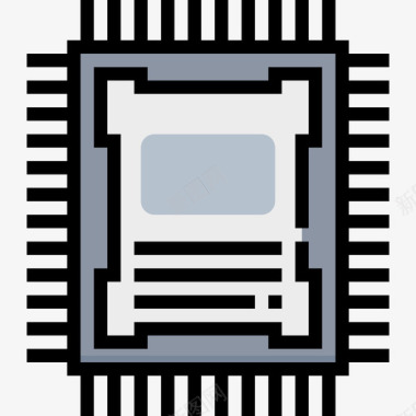 Cpu技术设备线颜色图标图标
