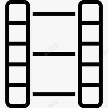 电影电影院23线性图标图标