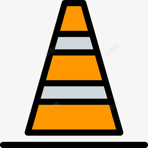 锥形工业34线性颜色图标svg_新图网 https://ixintu.com 工业34 线性颜色 锥形