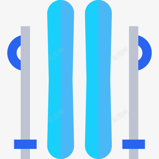 滑雪活跃的生活方式平坦图标svg_新图网 https://ixintu.com 平坦 活跃的生活方式 滑雪