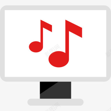 电脑音乐和音响平板电脑图标图标