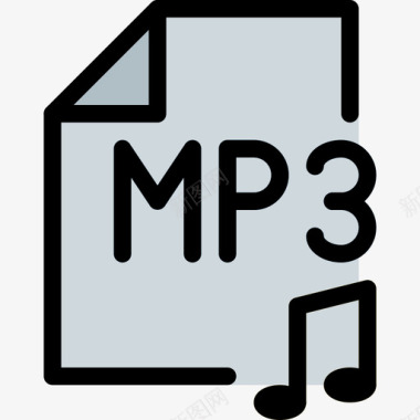 Mp3音乐46线性颜色图标图标