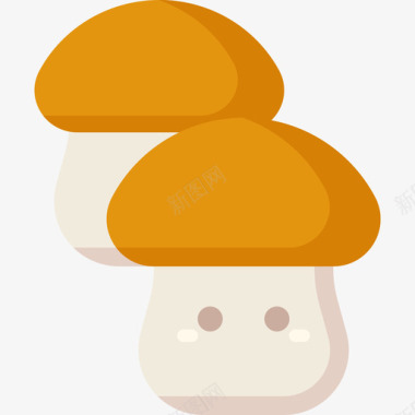 蘑菇野餐日平房图标图标