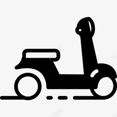 滑板车摩托车运输工具图标图标