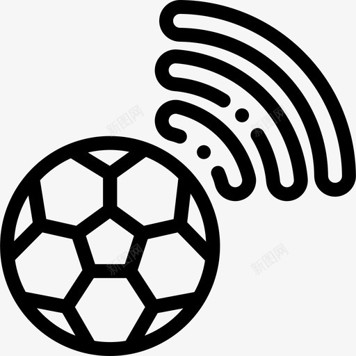 足球足球16直线型图标svg_新图网 https://ixintu.com 直线型 足球 足球16