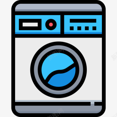 洗衣机工艺装置原色图标图标