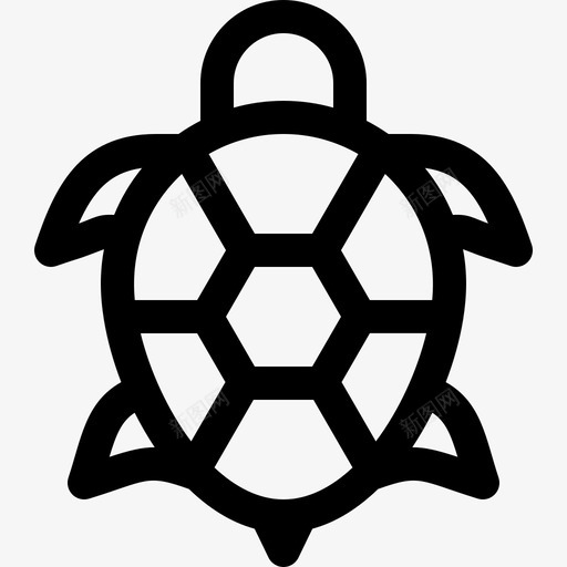 海龟热带5线形图标svg_新图网 https://ixintu.com 海龟 热带5 线形