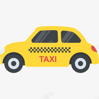 出租车旅行和地点2公寓图标图标