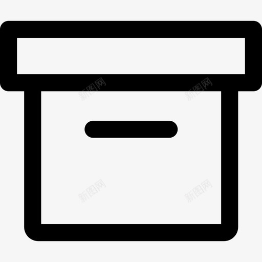 32号厨房线状盒子图标svg_新图网 https://ixintu.com 32号厨房线状盒子