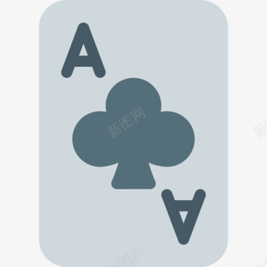 扑克牌休闲娱乐2扁平图标图标