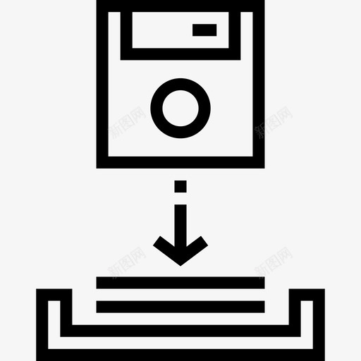 软盘电子商务67线性图标svg_新图网 https://ixintu.com 电子商务67 线性 软盘