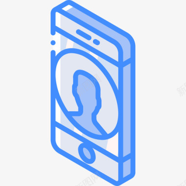 智能手机移动功能22蓝色图标图标