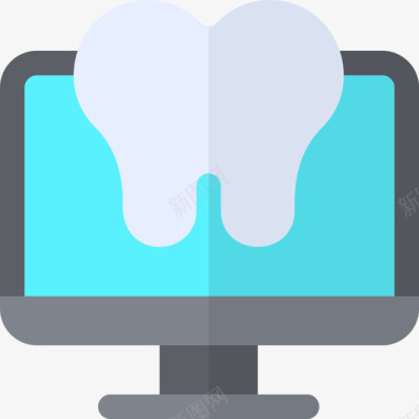 牙科牙科护理10扁平图标图标