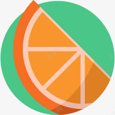 橘子水果蔬菜图标图标