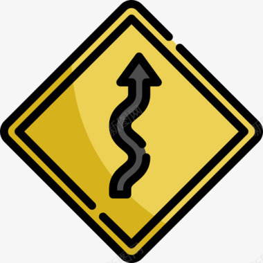 标志公路自行车比赛线颜色图标图标