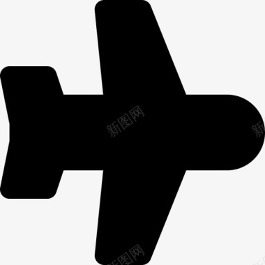 飞机ios3的mintab字形实心图标图标