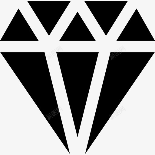钻石ios2的mintab字形实心图标svg_新图网 https://ixintu.com ios2的mintab字形 实心 钻石